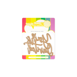 Waffle Flower Oversized You're Invited Foil Plate