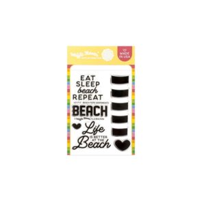 Waffle Flower Beach Tote Sentiments Stamp Set