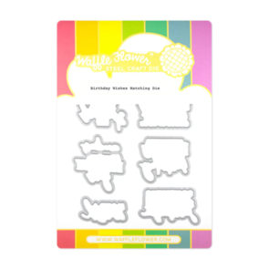 Waffle Flower Birthday Wishes Matching Die