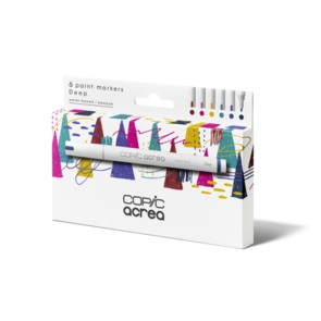 Copic Acrea Paint Markers - Six Set Deep Colours