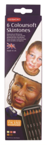Derwent Coloursoft Pencil Skintone Tin 6