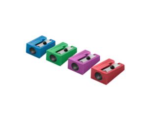 Staedtler Single Hole Metal Sharpener Assorted Metallic Colours
