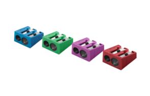 Staedtler Double Hole Metal Sharpener Assorted Metallic Colours