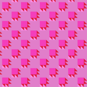 Windham Fabric Annabel's Blenders || Bear Paw - Cool Pink