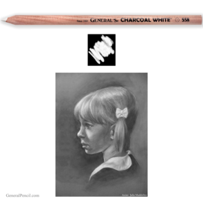 General's Charcoal White Drawing Pencil