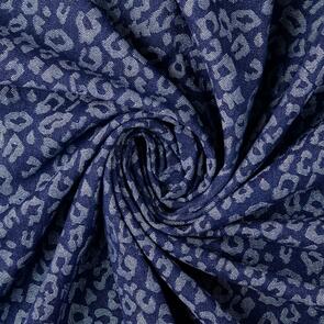 Nooteboom Denim Fabric Jacquard Animals - 335gsm