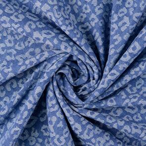 Nooteboom Denim Fabric Jacquard Animals - 335gsm