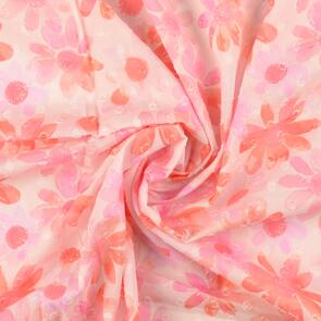Nooteboom Voile Fabric Digital Printed Flowers - 70gsm