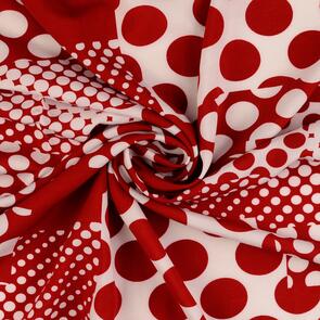 Nooteboom Viscose Poplin Fabric Printed Dots - 120gsm