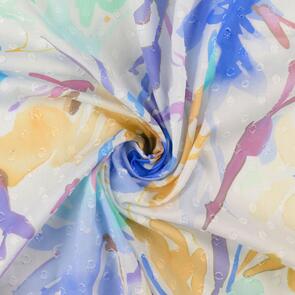 Nooteboom Voile Fabric Digital Printed Flowers - 70gsm