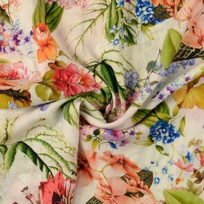 Nooteboom Viscose Poplin Fabric Digital Flowers - 105gsm
