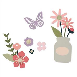 Sizzix Thinlits Die Set 17PK - Garden Florals
