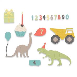 Sizzix Thinlits Die Set 15PK - Birthday Boy