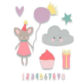 Sizzix Thinlits Die Set 17PK - Birthday Girl