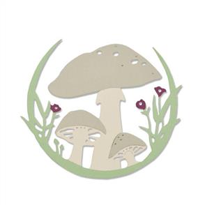 Sizzix Thinlits Die - Mushroom Wreath