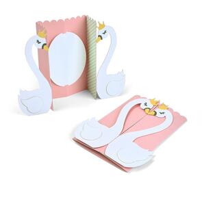 Sizzix Thinlits Die Set 6PK - Card, Swan Fold-a-Long
