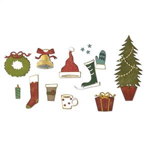 Sizzix Tim Holtz Thinlits Die Set - Festive Things
