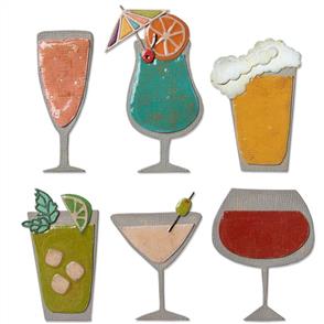 Sizzix Tim Holtz Thinlits Die By  - Happy Hour
