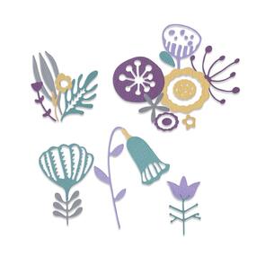 Sizzix Thinlits Die Set 22PK - Folk Florals