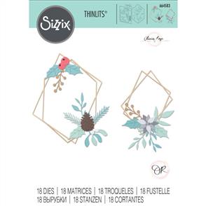 Sizzix Thinlits Die Set 18PK - Geometric Chaning Seasons Frame