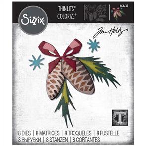 Sizzix Thinlits Dies 8Pkg - Festive Trims, Colorize