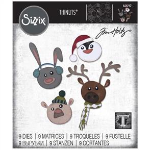 Sizzix Tim Holtz Dies - Chaning Seasons Critters - 9Pkg