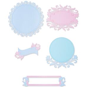Sizzix Thinlits Die Set 8PK Flourish Frames by Lisa Jones