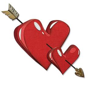 Sizzix Tim Holtz Thinlits Die Set 16PK Lovestruck Colorize