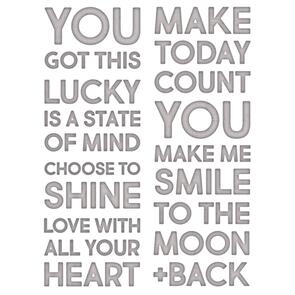 Sizzix Tim Holtz Thinlits Die Set 7PK Bold Text #2