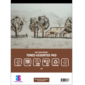 Art Spectrum Toned Pad - 250gsm - Assorted - 40 Sheets