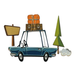 Sizzix Tim Holtz Thinlits Die Set 25PK - Road Trip Colorize