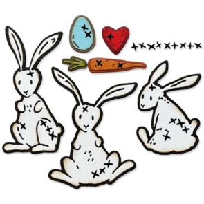Sizzix Tim Holtz Thinlits Die Set 15PK - Bunny Stitch