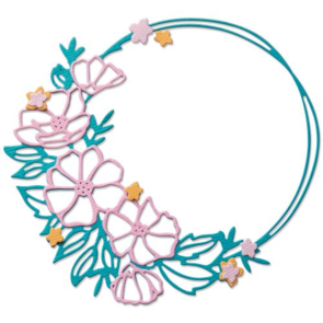 Sizzix Thinlits Die Set 7pk - Floral Round By Lisa Jones