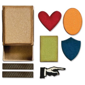 Sizzix Thinlits Dies 10/Pkg - Vault Matchbox by Tim Holtz