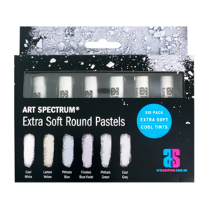 Art Spectrum Extra Soft Round Pastel Six Pack - Cool Tints
