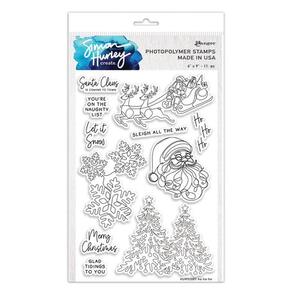 Ranger Ink Simon Hurley Create. Clear Stamp Set 6"x9" - Ho Ho Ho