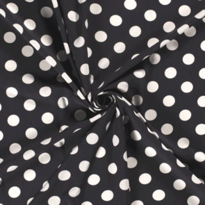 Nooteboom Viscose Poplin - Dot Pattern #19060 - Colour 08 - Navy