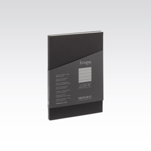 Fabriano Ecoqua Plus Glued 90gsm Lined A5 90sht Black