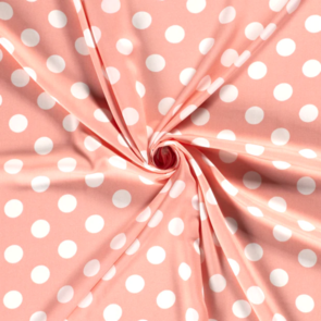 Nooteboom Viscose Poplin - Dot Pattern #19060 - Colour 12 - Pink