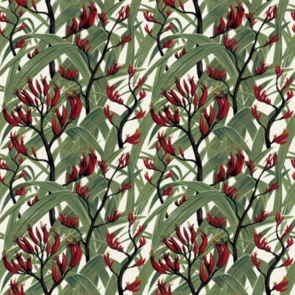 Nutex Kiwiana Fabric - Harakeke - Cream