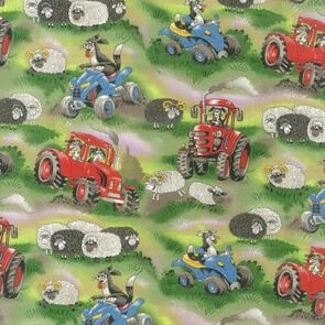 Nutex Kiwiana Fabric - Field Days