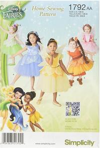 Simplicity Disney Fairies Home Sewing Pattern - Sizes US 1/2,1,2,3