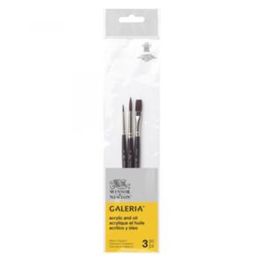Winsor & Newton Galeria Acrylic Brush Set/3 Sh V1
