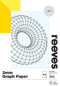 Reeves Graph Pad 2mm Grid, 70gsm 40sheets