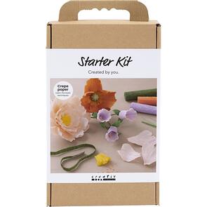 Creativ Company Starter Craft Kit - Crepe Paper Flowers