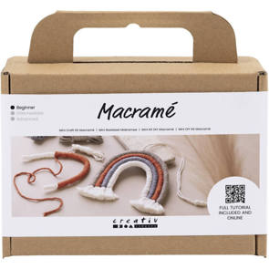 Creativ Company Mini Craft Kit - Macramé, Rainbow
