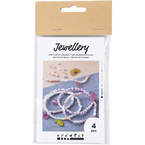 Creativ Company Mini Craft Kit - Jewellery, Shrink Plastic Bracelets (Pastel Colours)