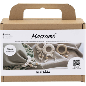 Creativ Company Mini Craft Kit - Macramé, Napkin Ring