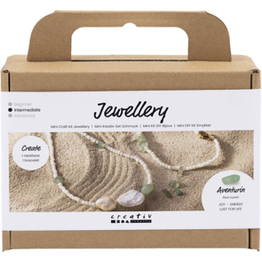 Creativ Company Mini Craft Kit - Jewellery, Aventurine Necklace And Bracelet