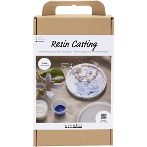 Creativ Company Craft Kit - Resin Casting, Round Tray With Marbling